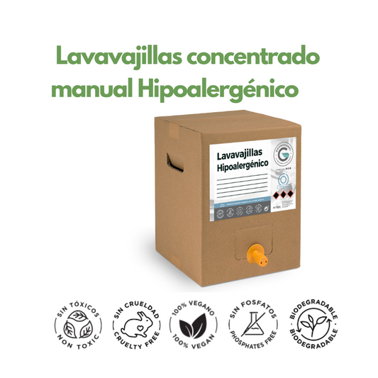 Lavavajillas concentrado manual Hipoalergénico