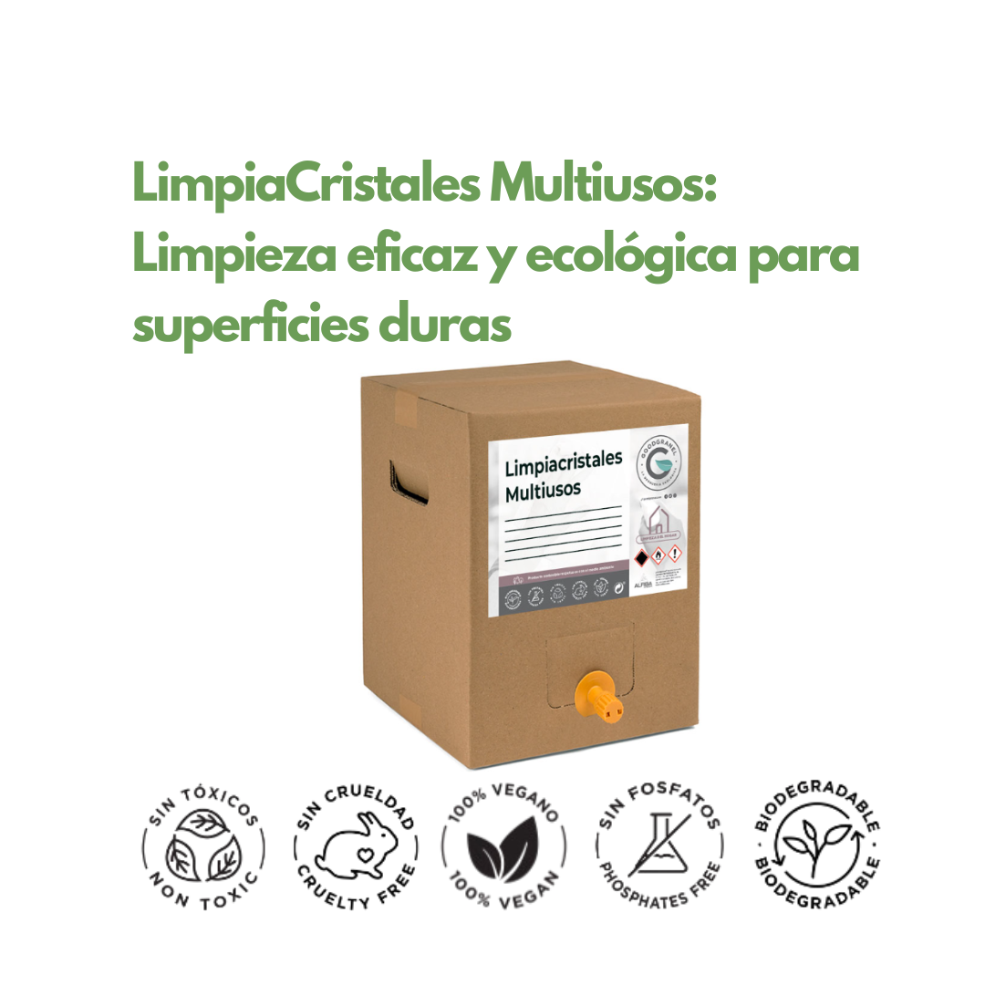 LimpiaCristales Multiusos: Limpieza eficaz y ecológica para superficies duras