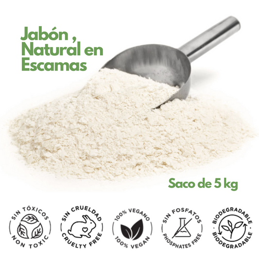 Jabón Natural en Escamas - 1 kg (Lavadora)